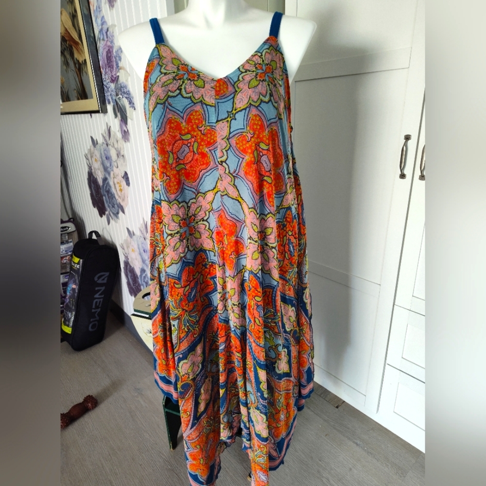 JPR John Paul Richard Maxi Sz XL 12-14 Flowy Butterfly Style EUC Avant G…